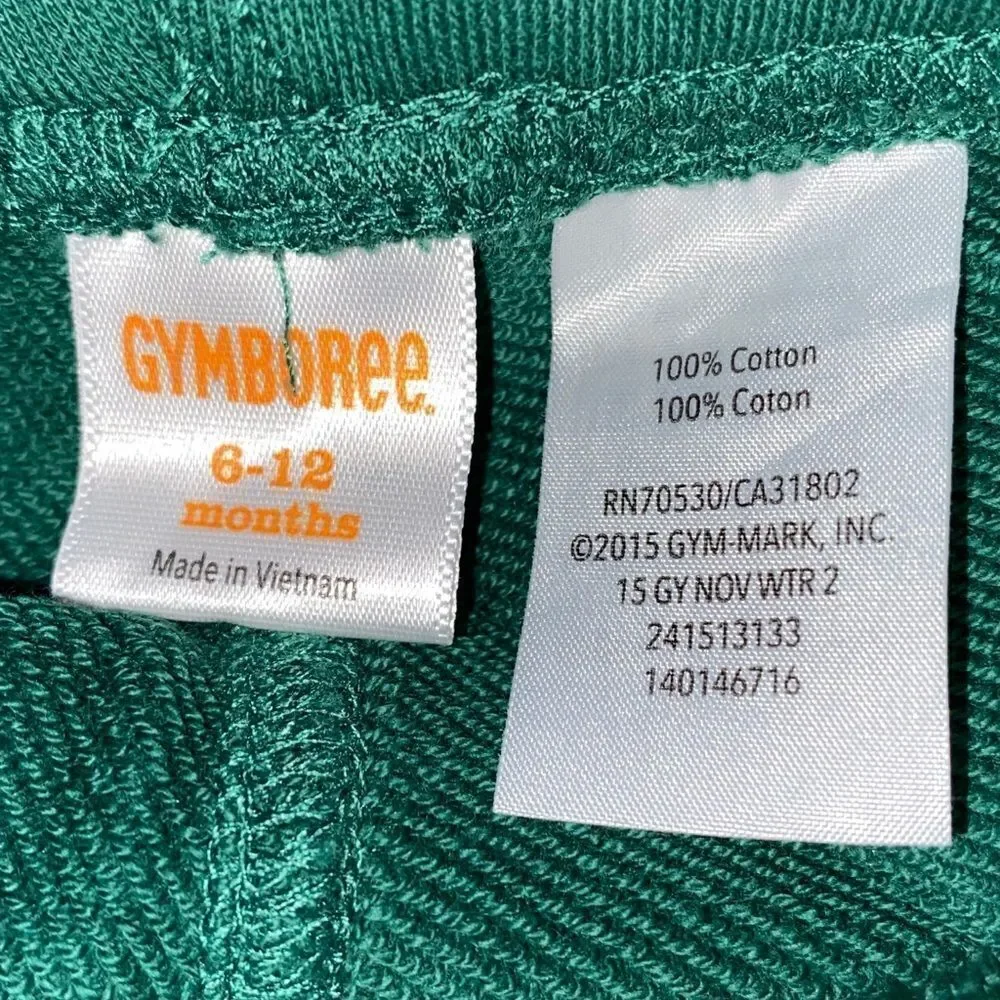 Gymboree Carters 4 Pants Lot Gray Green Blue Baby Boy 6-12 Months NWT EUC